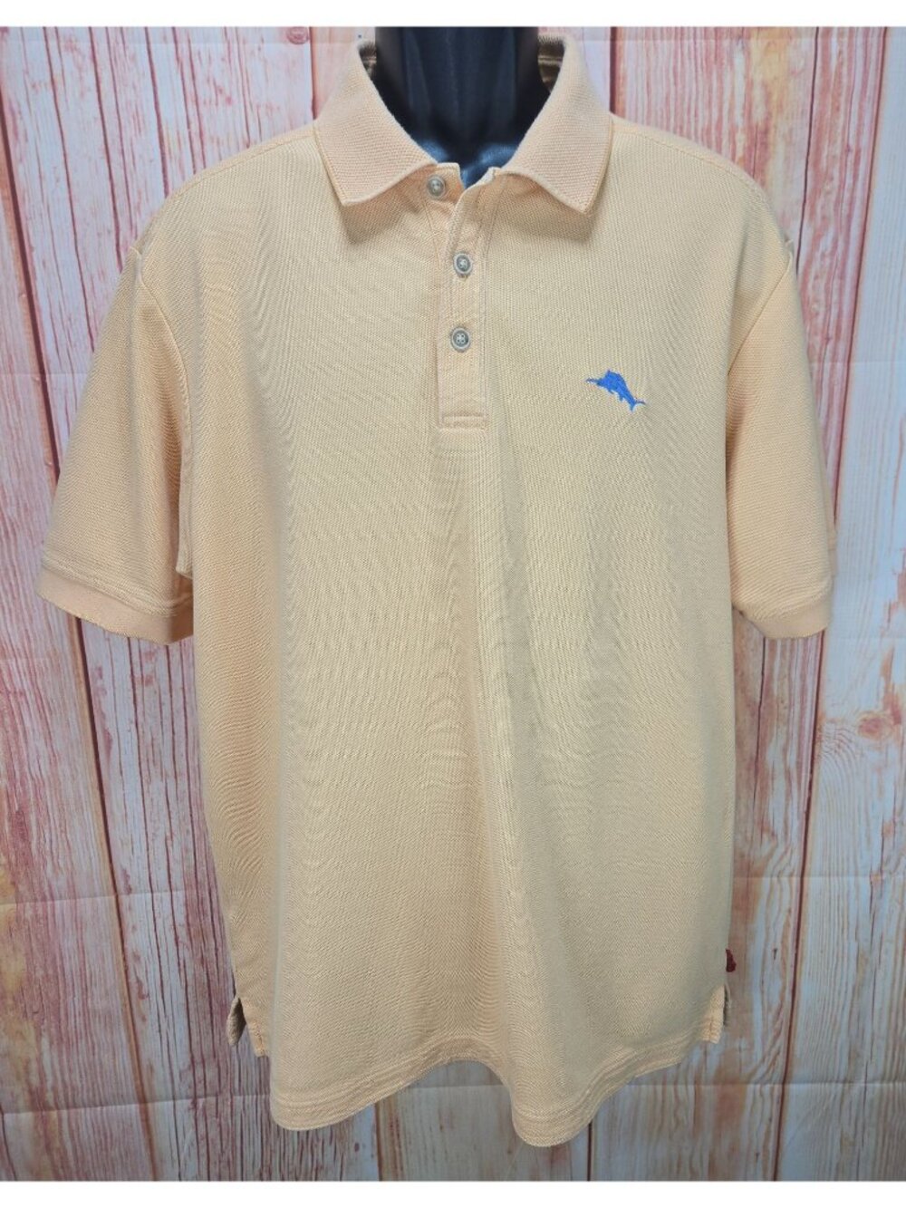 Tommy Bahama Mens Supima Cotton Orange Polo Large
